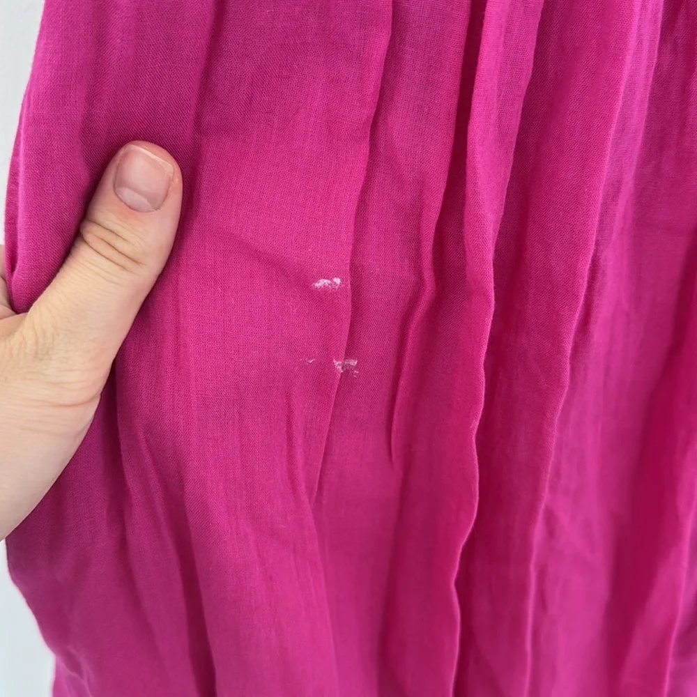 Abercrombie & Fitch Sleeveless Tie Front Maxi Dress, Pink - Size M - Picture 9 of 10